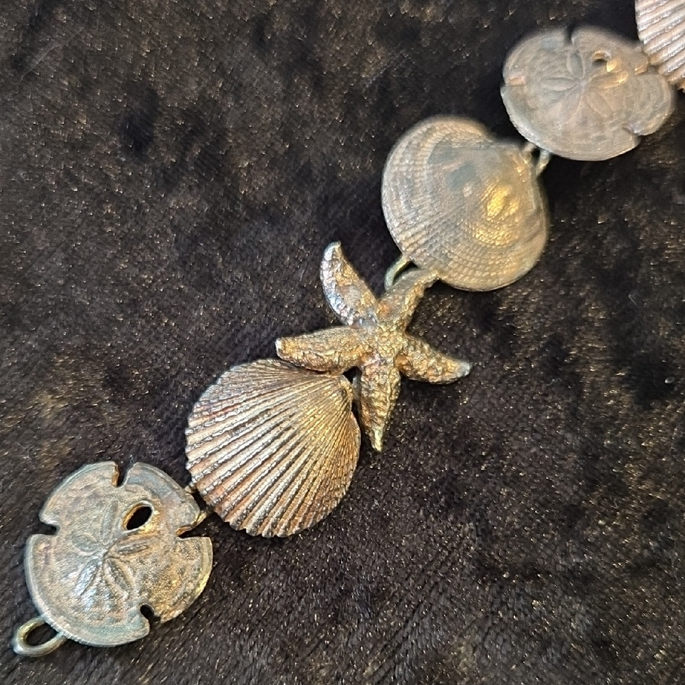 Source Unknown Silver Ocean Charm Bracelet - image 6